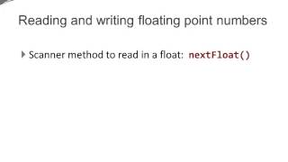 Java Basics - double float