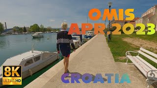 Omiš, Croatia | 4K Walkthrough (April 2023)