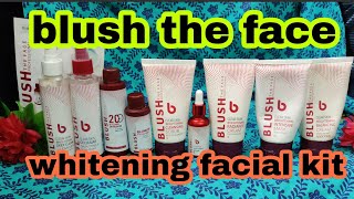 blush the face facial kit |blush the face bleach review | best whitening facial kit | skin whitening