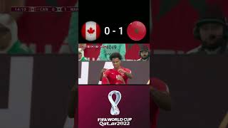 Canada v Morocco | Highlights Fifa World Cup Qatar 2022 #shorts #CanadavMorocco