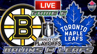 Boston Bruins vs Toronto Maple Leafs Game 6 LIVE Stream Game Audio | NHL Playoffs Streamcast & Chat