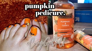 DIY Pumpkin Scented Pedicure Routine | Cozy Girl Fall Episode 1