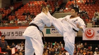 【新極真会】第28回全日本ウエイト制大会 中量級3回戦 1 SHINKYOKUSHINKAI KARATE