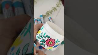 Simple And Easy Painting Idea | Painting With Acrylic Markers #art #short