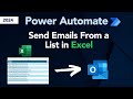 Send Emails from Excel Using Power Automate | Complete Guide