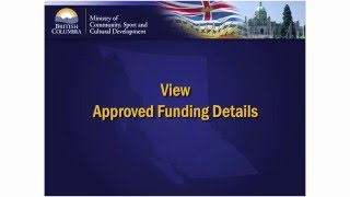 04 View Approved Funding Details