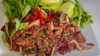 ວິທີເຮັດລາບແຊ່ເພ້ຍ#laofood #Larb