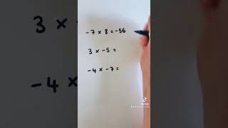 Multiplying with negative numbers