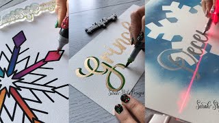 Amazing Art Videos Christmas Edition - Satisfying Calligraphy Compilation by Sarah Style Designs