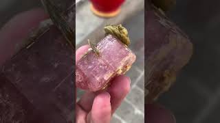 Credit_ Durrani_fine_Minerals Pink Apitite Speciman Combine With Mica #business of #appitite #gems