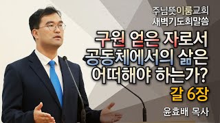 [주님뜻이룸교회] 20210330 새벽기도회(갈6장-짐을 서로 지라!)