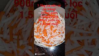 Cách Làm Đồ Chua Bán Bánh Mì/Bếp Cô Yến #food #cooking #đochuakinhdoanhbanhmi#monngon