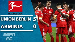 Union Berlin hammer Arminia 5-0 to stretch unbeaten run to 7 matches | ESPN FC Bundesliga Highlights