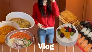 vlog) 먹기만하다가 2키로 찌는 브이로그 | 풀타임알바 | 케이크, 마라탕, 마라샹궈팟타이, 파스타