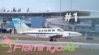 Flamingo Air Cessna 402 Takeoff in Nassau - C6-FLX