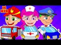 Community Helpers Song + More Nursery Rhymes and Kids Songs