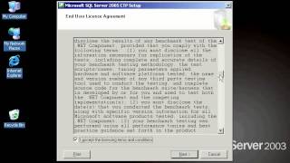 Installing SQL Server 2005 Pt 1 Lesson 2.6