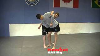 Takedown counter; Via reverse body lock throw by Daniel Swain