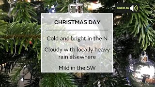 Saturday afternoon forecast 25/12/21