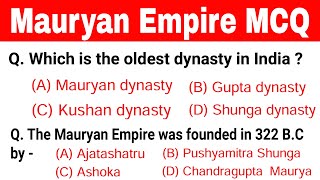 Mauryan Empire MCQ || Mauryan Empire History MCQ || Gk questions on Mauryan Empire