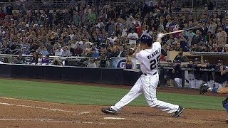 LAD@SD: Venable doubles to left-center to tie game