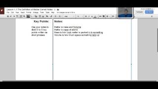 Tutorial 3: Cornell Notes Part 2