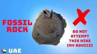 The failed attempt of climbing Fossil Rock in Mleiha, Sharjah. This is not a hiking trail!!! 🥾🥾🥾🥾🥾