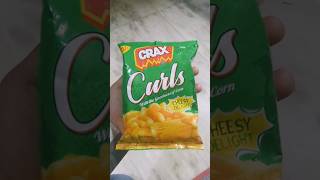 NEW Crax Curls Cheesy Delight - Just 5 Rs! | Corn Goodness Snack 🍿 #ytshorts #food #crax