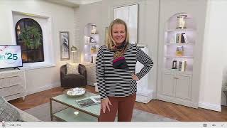 Isaac Mizrahi Live! Essentials Pima Cotton Striped Top on QVC