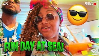 Our first sea day on Carnival Celebration!!