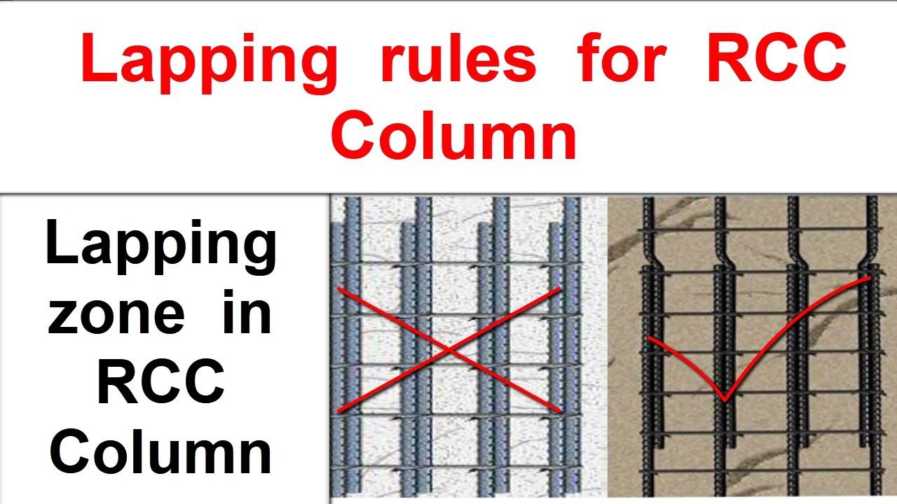 Rules For Lapping In RCC Columns - YouTube