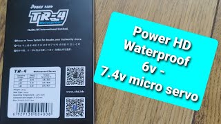 Power hd tr-4  6v - 7.4v waterproof micro servo.