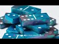 easy resin domino diy tutorial start to finish chameleon resin dominoes