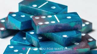 Easy Resin DOMINO DIY Tutorial Start to Finish | Chameleon Resin Dominoes