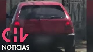 Registran violenta agresión a mujer en un automóvil en Peñalolén