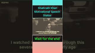 Shahrukh Khan Motivational Speech  |#shorts #shahrukhkhanmotivation #shahrukhkhanmotivationalspeech