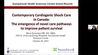 Schulich Heart Program Grand Rounds – Contemporary Cardiogenic Shock Care in Canada