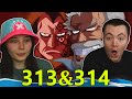 GARP AND DRAGON REVEAL?!? 👒 One Piece Ep 313 & 314 REACTION & REVIEW