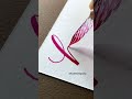 Glass pen calligraphy!