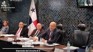 Participación del Dr. Crispiano Adames Navarro en la Comisión de Trabajo y Salud.