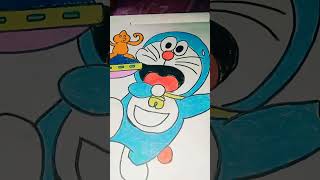 a beautiful and cute Doraemon drawing.🔥#shorts #youtube shorts #viral shorts #art
