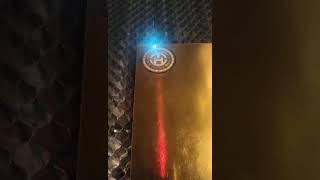 15W UV laser machine cutting 0.8mm brass #haotian_laser #fiber_laser_engraving #3d_machine