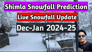 Shimla Kufri Narkanda Live Snowfall Prediction Dec to 4 Jan 2025 || @ytbharat