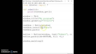 14. Tkinter: Text Entry