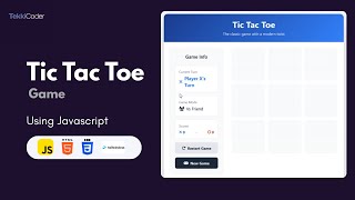 ❌⭕ TicTacPro – Tic Tac Toe Game Tutorial – HTML/CSS/JS (+ Tailwind)