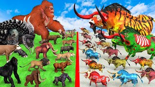 Prehistoric Animals Epic Battle Mammals ARBS vs Prehistoric Animals ARK vs Mammoth Animal Battle