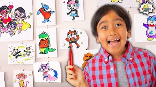 Learn How to Draw ALL of Ryan's World Characters!