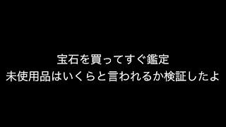 【大検証】買ったばかりの宝石を鑑定したらいくらと言われるかやってみた！