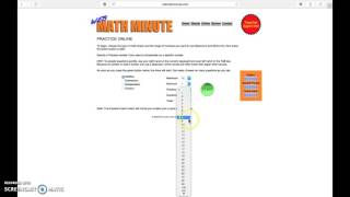 Web Math Minute