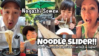 NOODLE SLIDER!! Nagashi Somen for CrunchMom's Birthday!